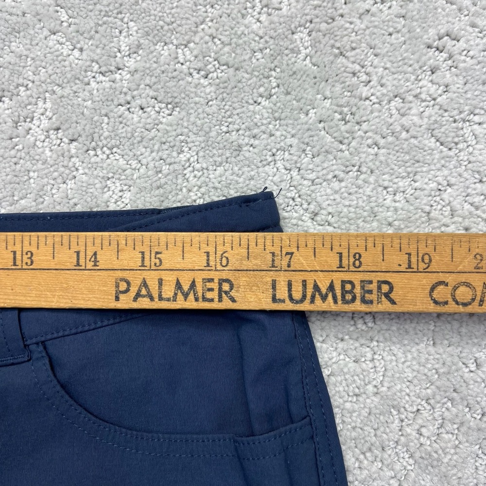 Eddie Bauer Pants Womens Size 12 Navy Blue WR W Tech Capri Hiking Outdoor Casual - Picture 12 of 16
